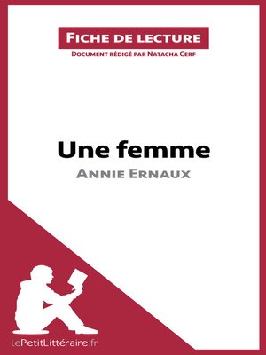 cover image of Une femme d'Annie Ernaux (Fiche de lecture)
